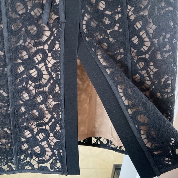 Hoss Intropia - Black Lace Dress Sophisticated & Timeless Size 10 - Picture 7 of 13